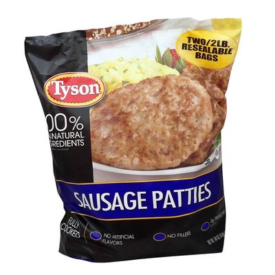 Tyson Fully Cooked All Natural Original Pork Sausage Patties Lb