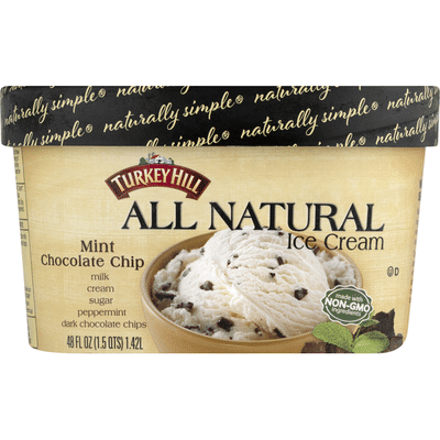 Turkey Hill All Natural Mint Chocolate Chip Ice Cream 48 Oz Instacart