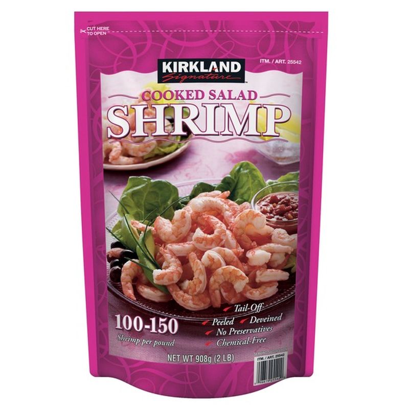 Kirkland Signature Cooked Shrimp Farm Raised Lb Lb From Costco