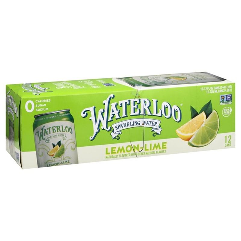 Waterloo Sparkling Water Lemon Lime Fl Oz From H E B Instacart