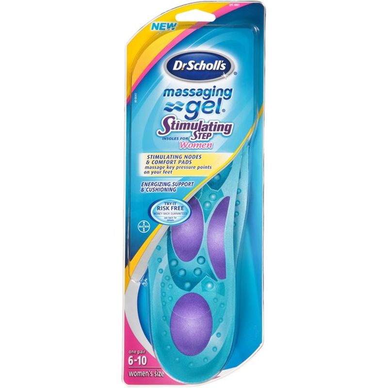 Dr Scholl S Massaging Gel Stimulating Step Women S Insoles