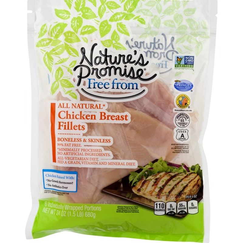 Nature S Promise All Natural Boneless Chicken Breast Portion Each