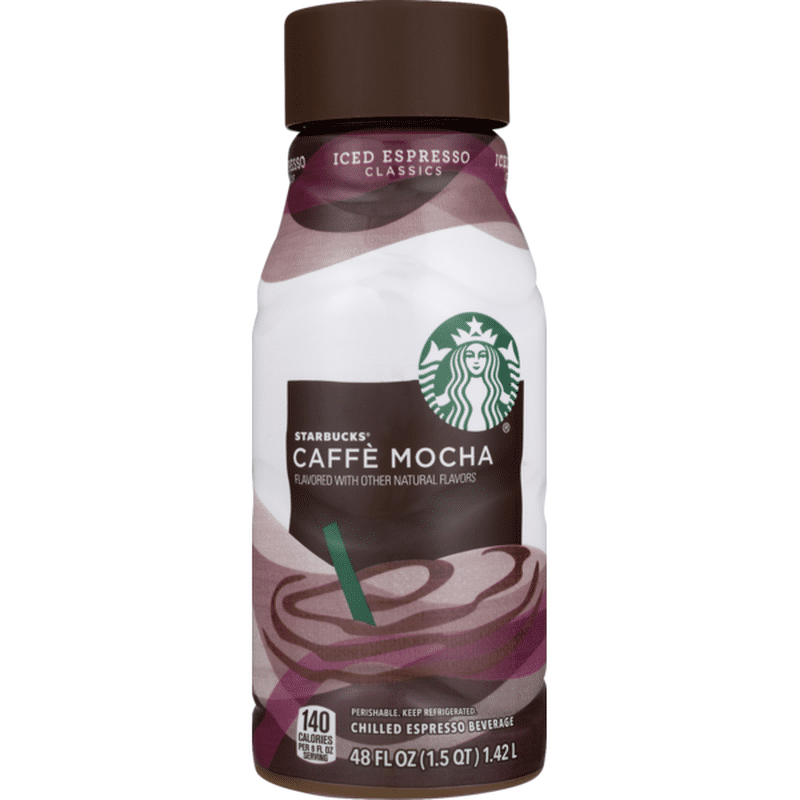 Starbucks Chilled Espresso Beverage Caffe Mocha 48 Fl Oz Instacart