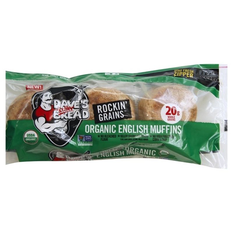 Dave S Killer Bread Rockin Grains Organic English Muffins Ct From