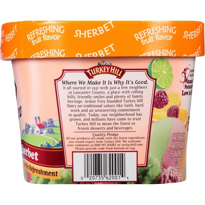 Turkey Hill Fruit Rainbow Sherbet