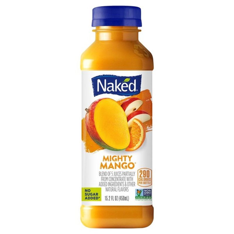 Naked Pure Fruit Mighty Mango Juice Smoothie 15 2 Fl Oz From Food