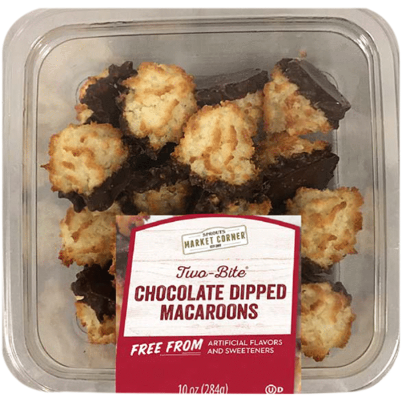 Sprouts Two Bite Dark Chocolate Macaroons 10 Oz Instacart