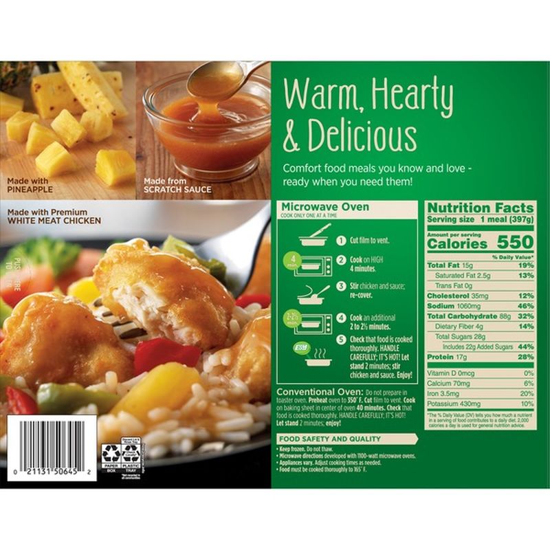 Marie Callender S Sweet And Sour Chicken Dinners 14 Oz From Stater