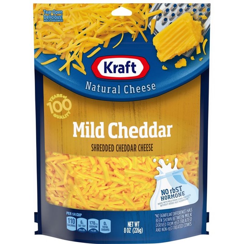 Kraft Shredded Mild Cheddar Cheese 8 Oz Instacart