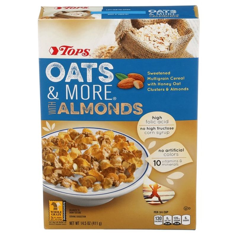 Tops Oats More Sweetened Multigrain Cereal With Honey Oat Clusters