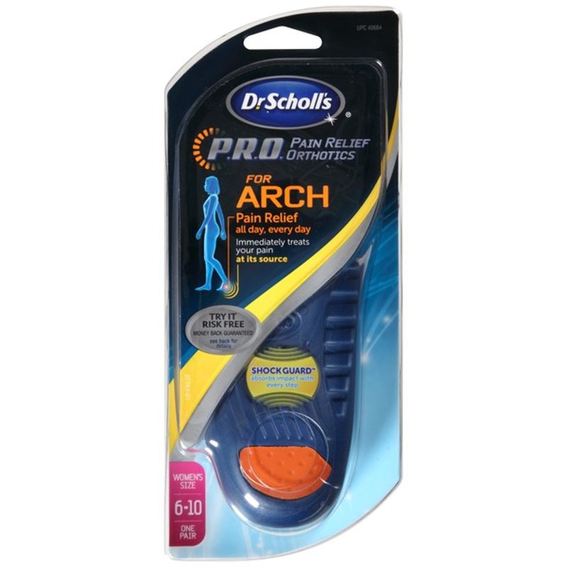 Dr Scholl S P R O Women S Size For Arch Pain Relief Orthotics
