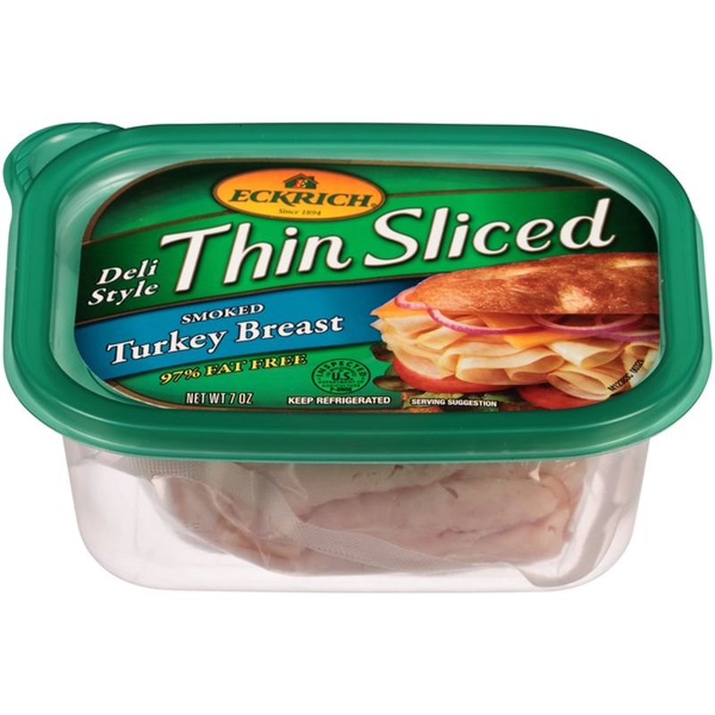 Eckrich Smoked Deli Style Thin Sliced Turkey Breast Oz Instacart