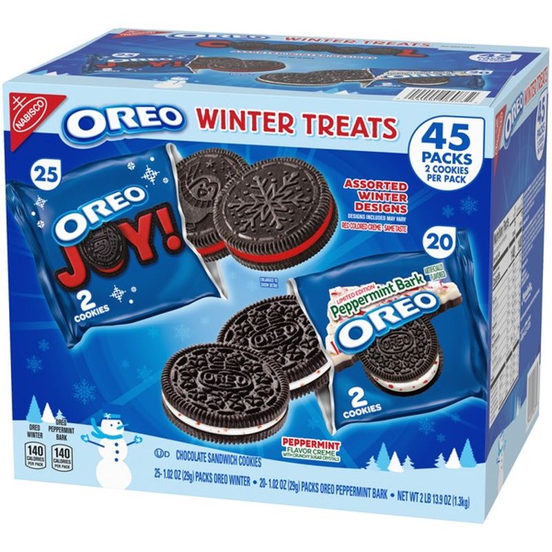 Nabisco Oreo Winter Treats Cookie Variety Pack 45 Ct Instacart