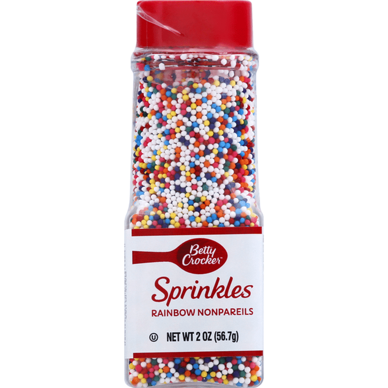 Betty Crocker Sprinkles Rainbow Nonpareils 2 Oz Instacart