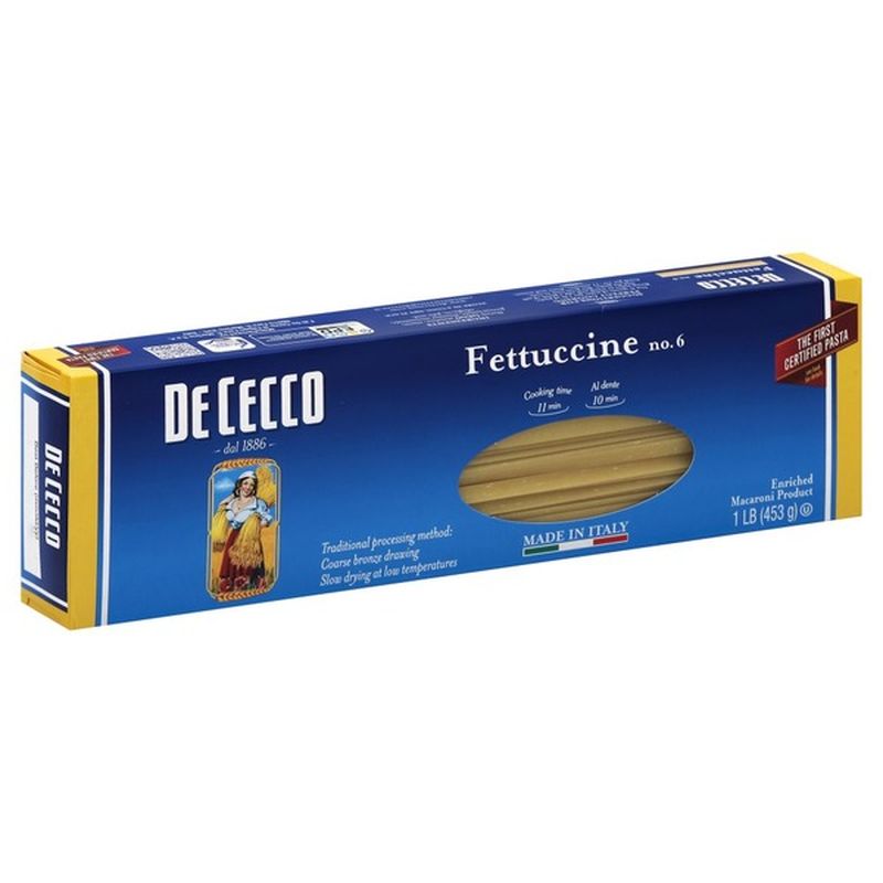 De Cecco Pasta Fettuccine No Slow Dried Oz From Safeway