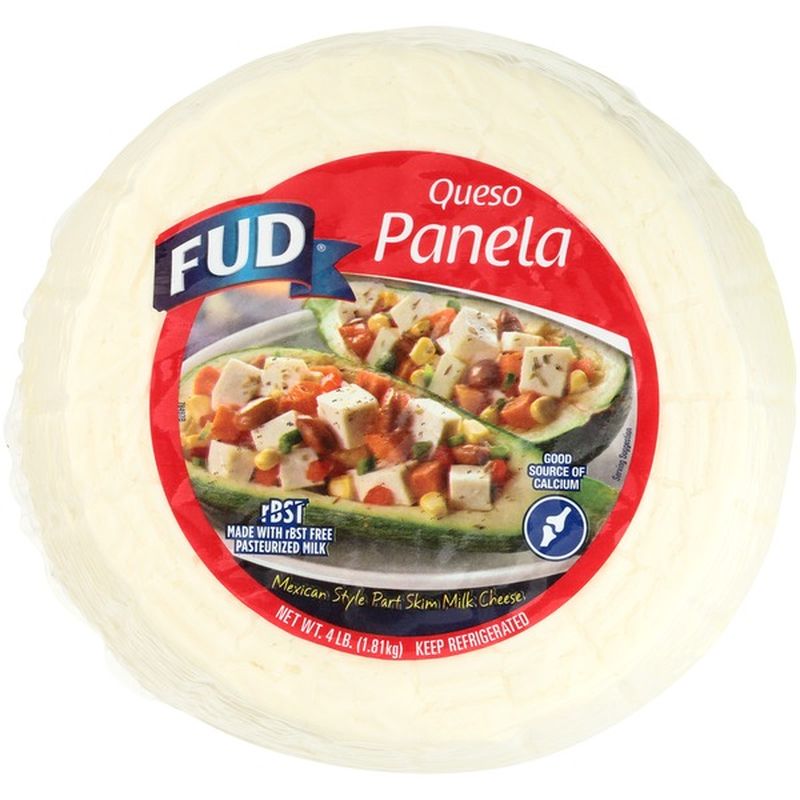 Fud Queso Panela Mexican Style Part Skim Milk Cheese 4 Lb Instacart