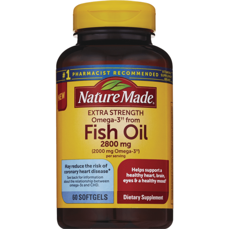 Nature Made Fish Oil Extra Strength 2800 Mg Softgels 60 Each