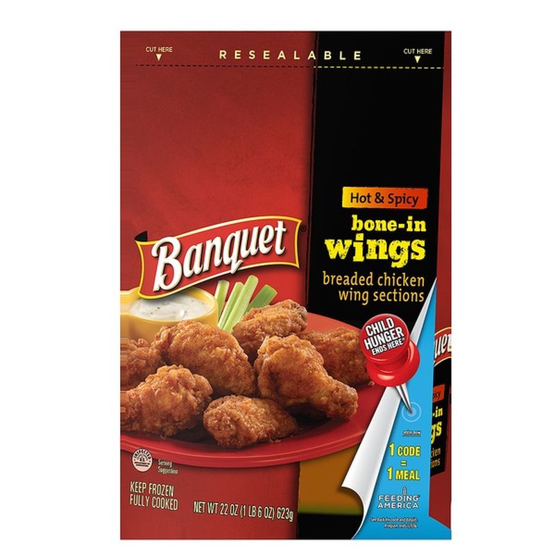 Banquet Wings Hot And Spicy 22 Oz Instacart