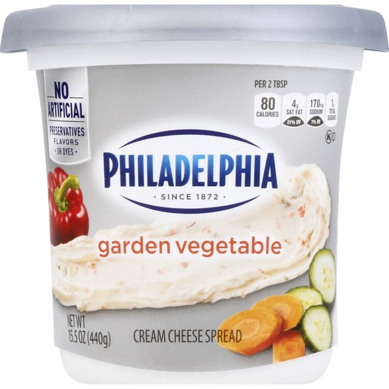 Philadelphia Garden Vegetable Cream Cheese 15 5 Oz Instacart