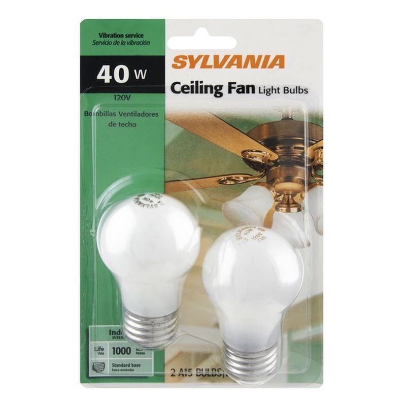 Sylvania Light Bulbs Ceiling Fan Watts Each Instacart