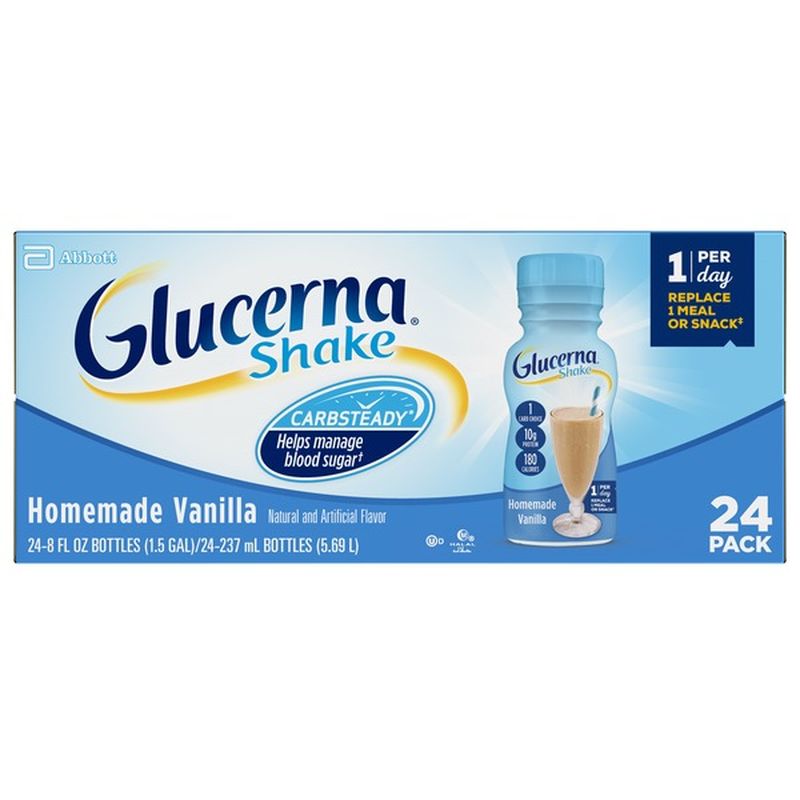 Glucerna Diabetes Nutritional Shake Homemade Vanilla Ready To Drink