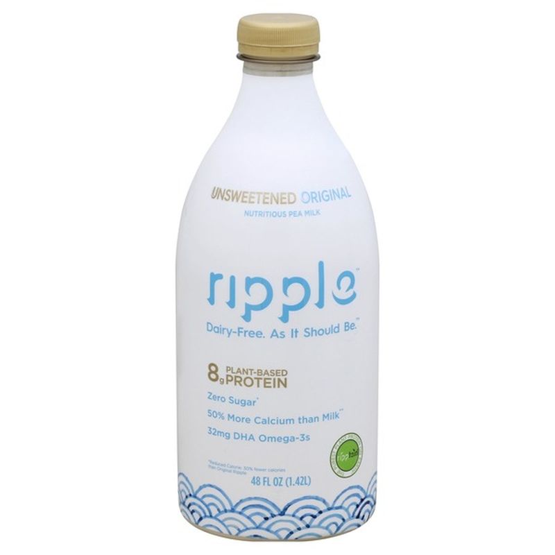 Ripple Dairy Free Pea Milk Unsweetened Fl Oz From Central Market