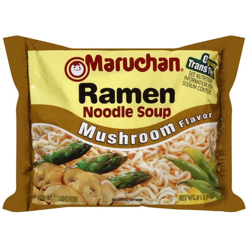 Maruchan Ramen Noodle Soup Mushroom Flavor 3 Oz Instacart