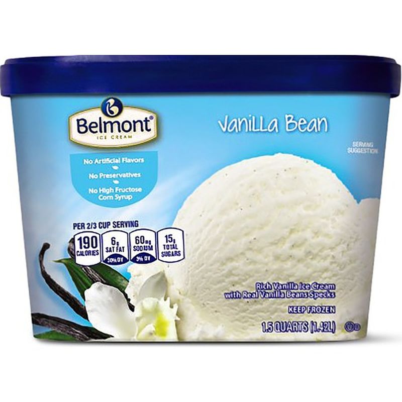 Belmont Vanilla Bean Ice Cream 48 Fl Oz Instacart