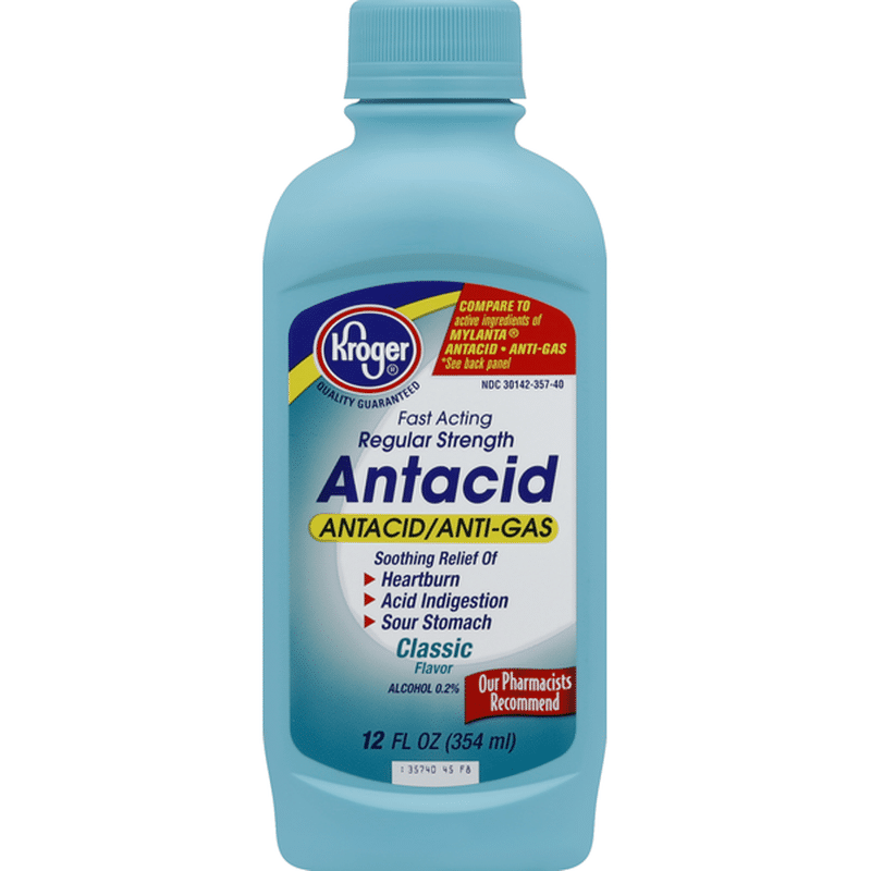 Kroger Antacid Regular Strength Classic Flavor Oz Instacart