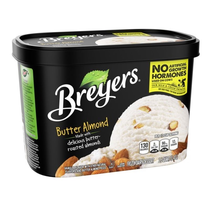 Breyer S Frozen Dairy Dessert Butter Almond Oz Instacart