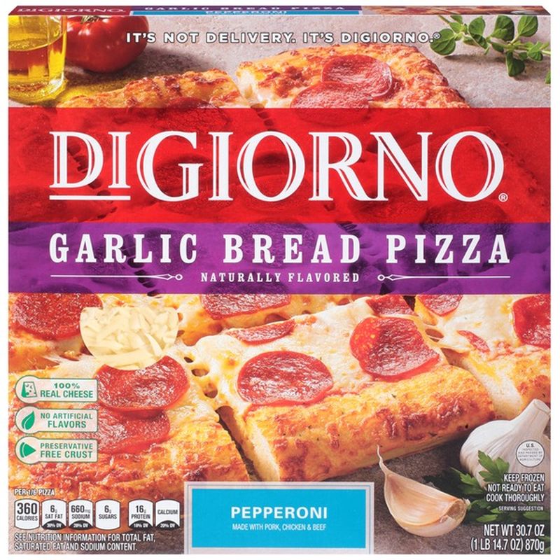 DiGiorno Garlic Bread Pepperoni Frozen Pizza 30 7 Oz Instacart