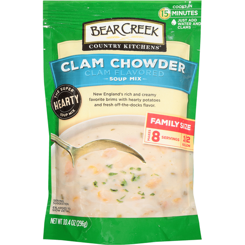 Bear Creek Country Kitchens Clam Chowder Soup Mix 10 4 Oz Instacart