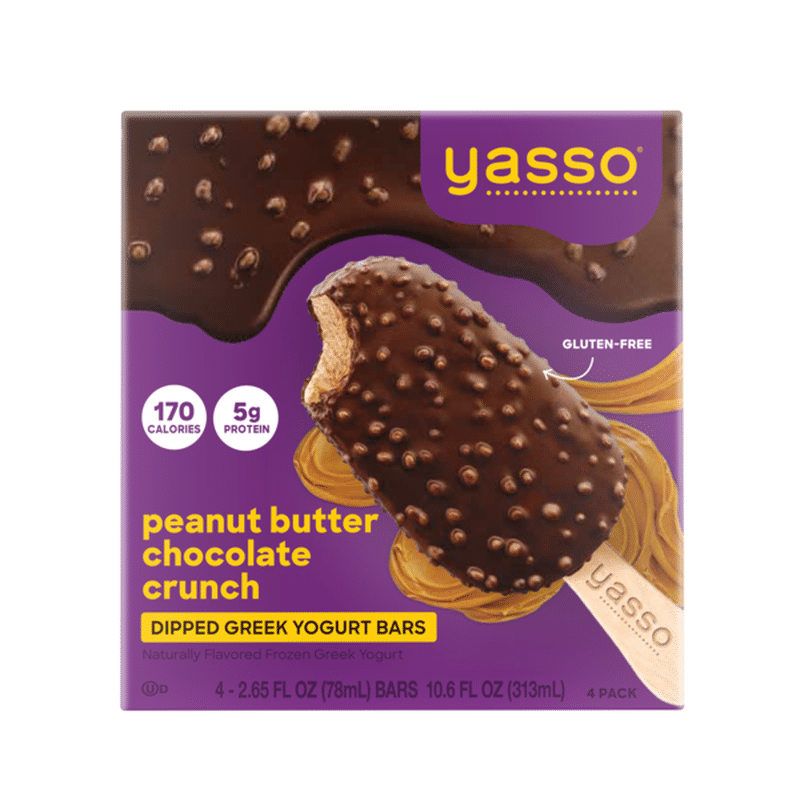 Yasso Frozen Greek Yogurt Peanut Butter Chocolate Crunch Bars 4 Each