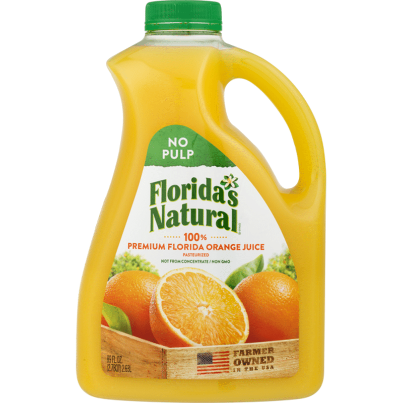 Florida S Natural Premium Florida Orange Juice No Pulp Fl Oz