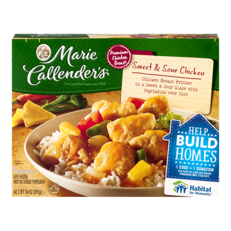 Marie Callender S Sweet And Sour Chicken Dinners 14 Oz From Giant