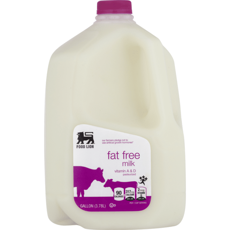 Food Lion Milk Fat Free Vitamin A D Jug 1 Gal Instacart