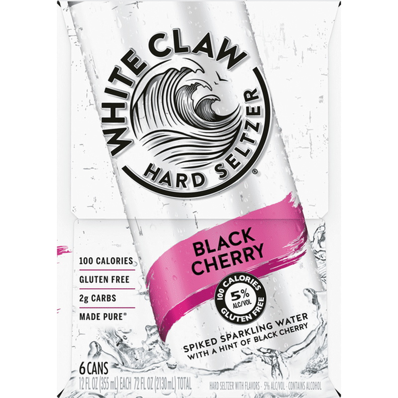 White Claw Hard Seltzer Black Cherry Oz Instacart