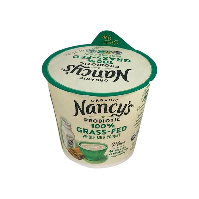 Nancy S Yogurt Organic Plain Whole Milk Grass Fed Oz From