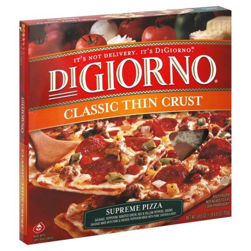 DiGiorno Original Thin Crust Supreme Frozen Pizza 24 82 Oz From Lucky