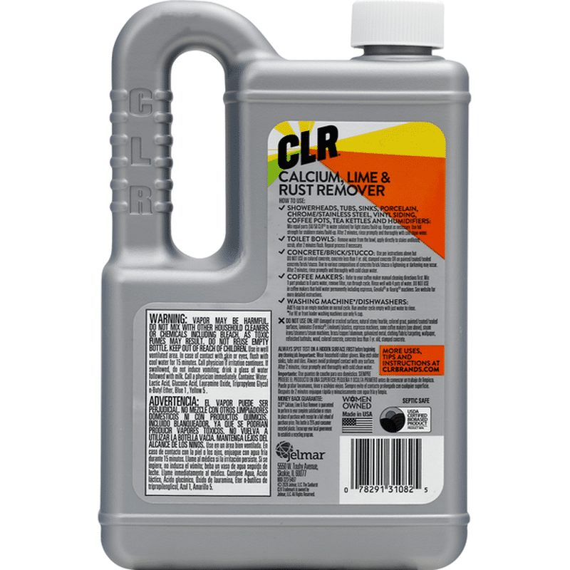 CLR Calcium Lime Rust Remover Multi Use 28 Fl Oz From Smart