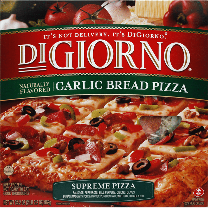 Digiorno Naturally Flavored Garlic Bread Supreme Sausage Pepperoni