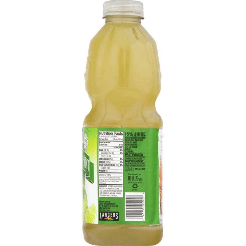 Langers Cucumber Lime With Mint Juice Cocktail Fl Oz 24024 Hot Sex