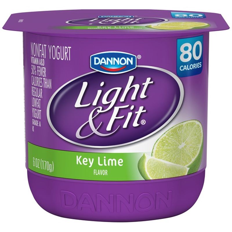 Dannon Light Fit Yogurt Nonfat Key Lime Flavor 6 Oz Instacart