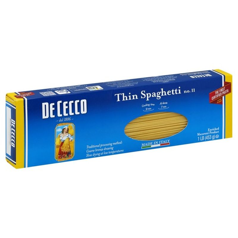 De Cecco Thin Spaghetti No Oz From Falletti Foods Instacart