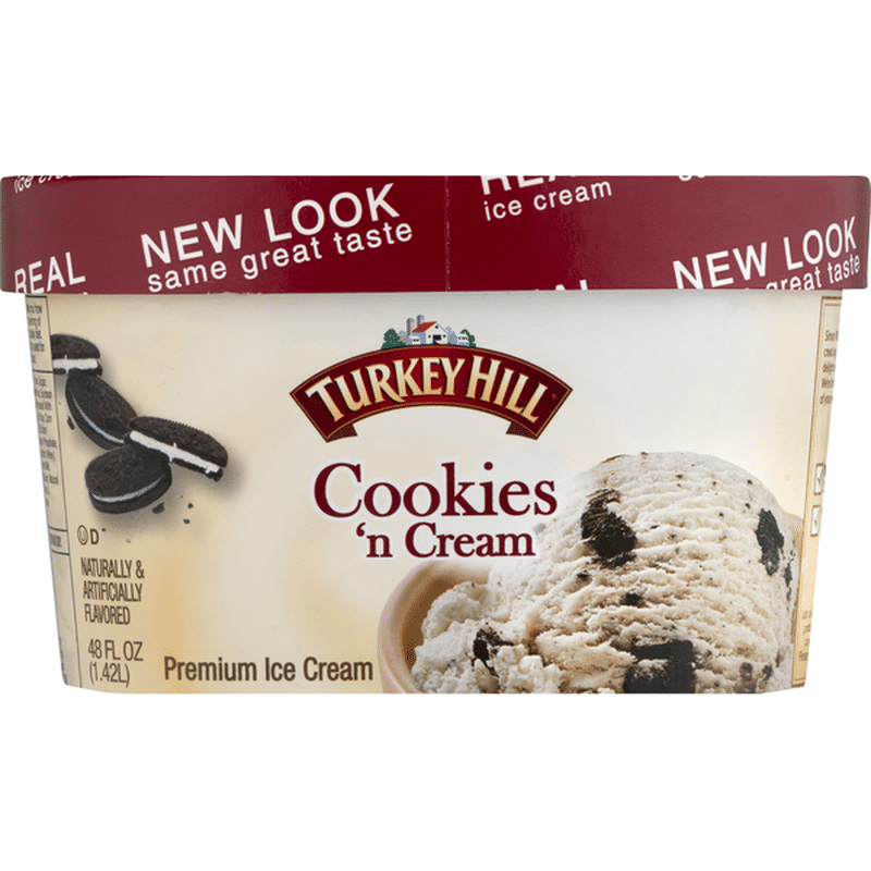 Turkey Hill Premium Ice Cream Cookies N Cream Oz Instacart