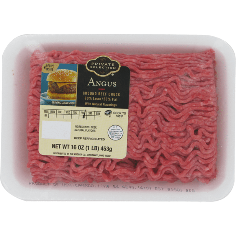 Private Selection Angus Ground Beef Chuck Oz Instacart