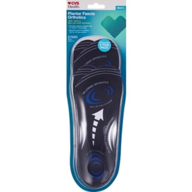 CVS Pharmacy Sizes 8 12 Men S Plantar Fasciitis Orthotics 2 Pairs