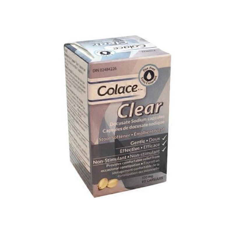 Colace Clear Stool Softener Capsules Ct Instacart