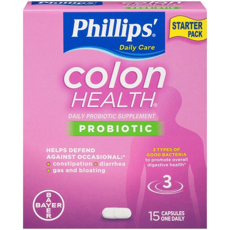 Philips Colon Health Capsules Probiotic Supplement 15 Ct Instacart