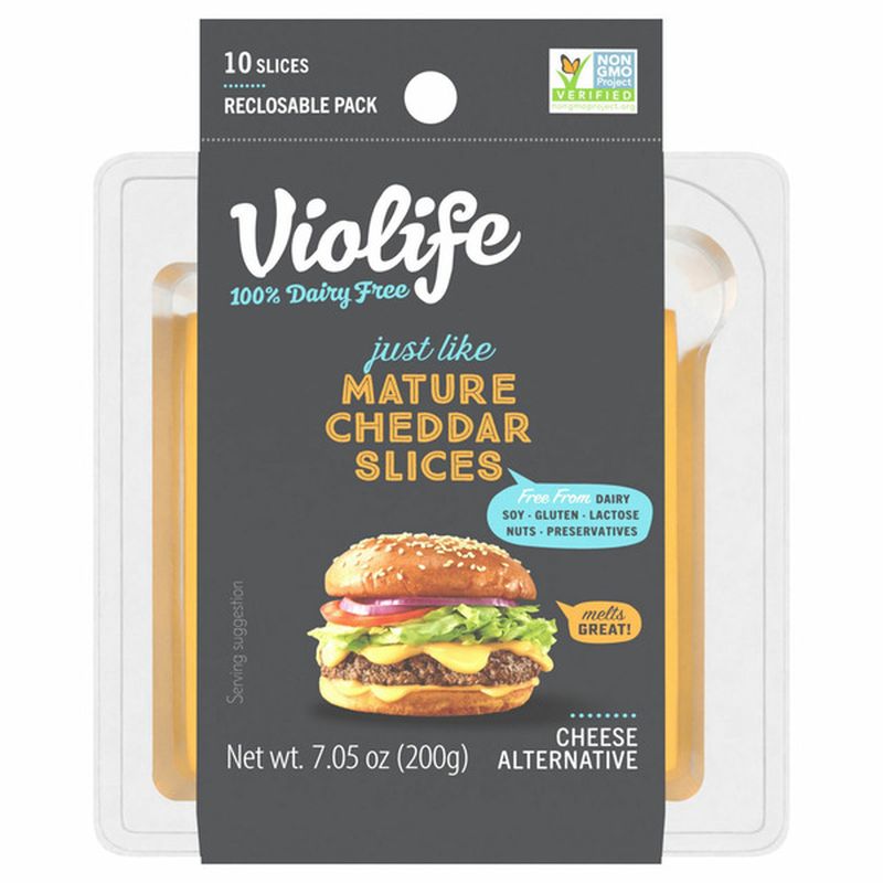 Violife Cheese Alternative Mature Cheddar Slices Wegmans